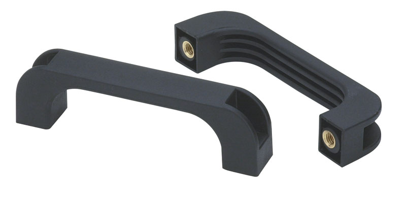 Leschhorn B226 Bügelgriffe  l 180; L 200; Gewinde d1 M8; Kunststoff PA (UL94-VO), selbstlöschend, schwarz - Boteco B226 Buegelgriffe