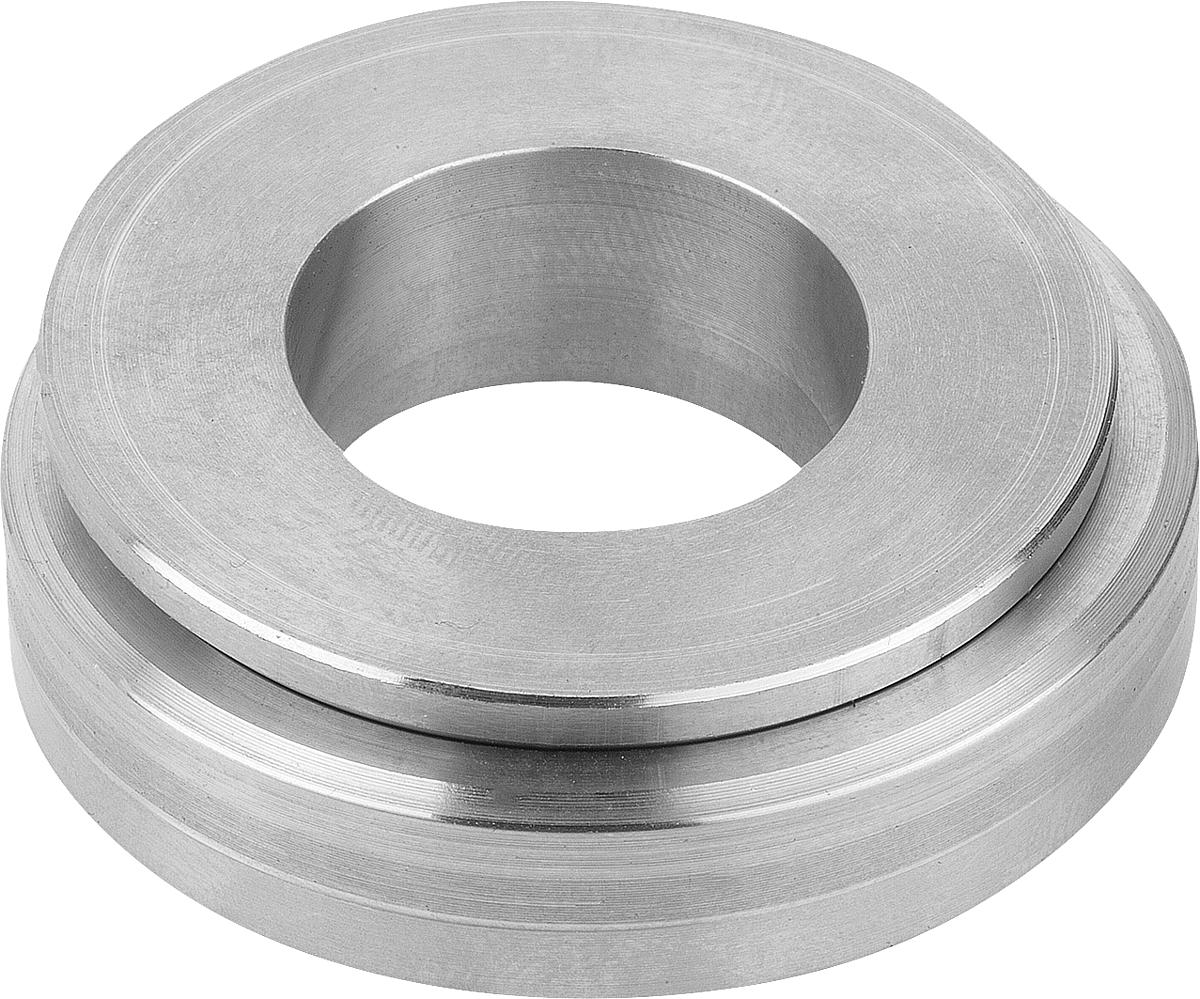 Norelem 07460-502 KUGEL AUSGLEICHSSCHEIBE EDELSTAHL, TYP B, D1=70, D2=36 - 07460-502 KUGEL AUSGLEICHSSCHEIBE EDELSTAHL - TYP B - D1 70 - D2 36