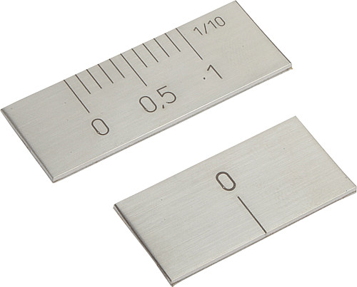 Norelem 21880-00 MASSSTAB EDELSTAHL, - Norelem 21880-NE Nonius und Nullmarken Edelstahl - selbstklebend