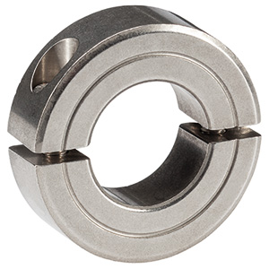 Halder 25069.0222 Stellring Ø 22 x 48 geteilt, Stahl - Stellringe Stellring Durchmesser 8 x 22 geschlitzt - Stahl geschlitzt -Bild 1- Stahl