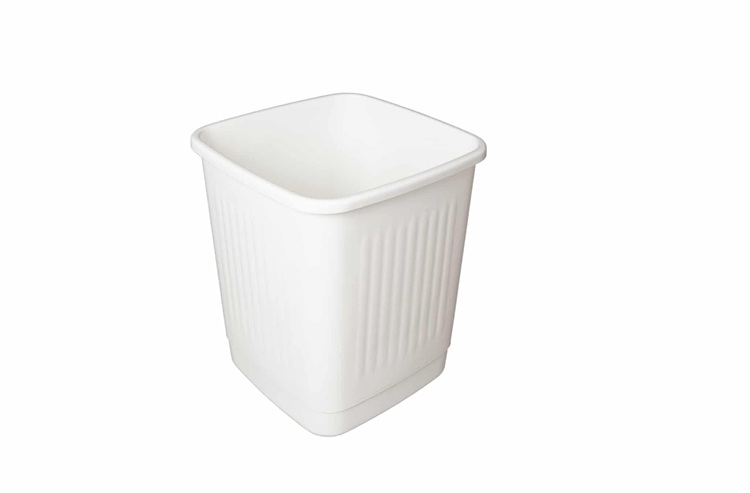 Leschhorn 10334102 Papierkorb 9L - Inhalt, 22x22x28 cm, Farbe: weiß, Verpackungseinheit= 10 Stück - LE 10334139 Papierkorb 9 Liter - quadratisch und pflegeleicht in weiss