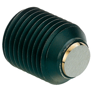 Halder 22720.0660 Kugeldruckschraube ohne Kopf  kurze Ausführung  M 16 x 16, abgeflachte Kugel Auflagefläche plan, für Zylinderschäfte DIN 1835 E - Kugeldruckschrauben Kugeldruckschraube - ohne Kopf - kurze Ausfuehrung - M 16 x 16 - abgeflachte Kugel