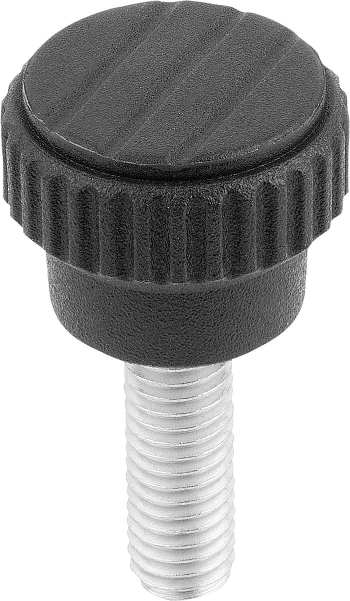 Norelem 06094-003X15 NOVO.GRIP RÄNDELKNOPF GR.0 M3X15 - 06094-003X15 NOVO-GRIP RAENDELKNOPF GR-0 M3X15