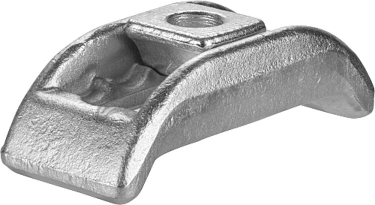 AMF 6313K-13 Spannpratze, kurz, mit U-Stück, für Spannschraube: M12, B1: 13, D: 48 - LE 6313K Spannpratze - kurz - mit U-Stueck-Abbildung