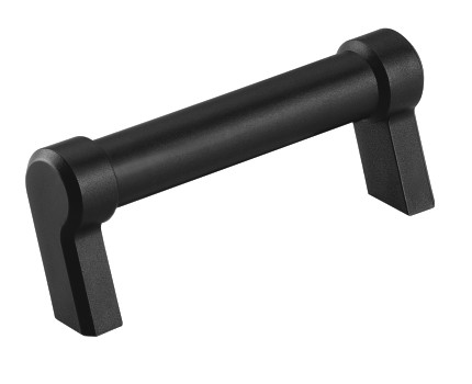 Leschhorn SP-24.140.9005   schrägstehender Kunststoff Rohrgriff A 140,  Polyamid schwarz - Leschhorn SP schraegstehender Rohrgriff