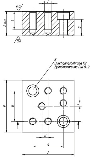Kipp K0811.14012025 UNTERLEGBLOCK FORM D - KIPP K0811 Unterlegbloecke Form D