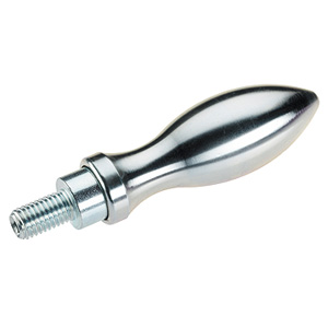 Halder 24460.0020 Drehbarer Ballengriff DIN 98 Ø 20 mit glattem Zapfen, Form D - Drehbarer Ballengriff DIN 98 - Durchmesser 20 - mit glattem Zapfen - Form D mit glattem Zapfen - Form D