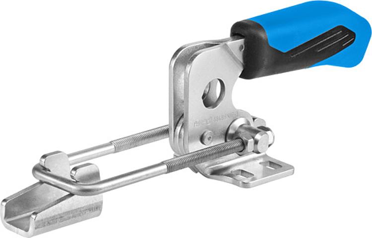AMF 6848HNIE-2 Verschlussspanner horizontal mit blauem Handgriff, Größe : 2, F1: 1,6 kN - LE 6848HNIE Verschlussspanner horizontal mit blauem Handgriff-Abbildung