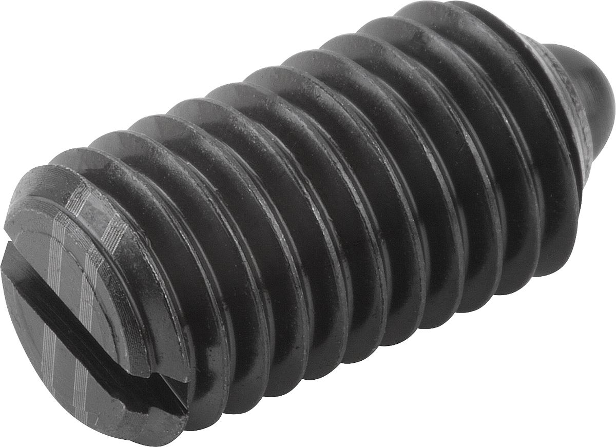 Kipp K0313.212 FEDERNDES DRUCKSTÜCK  M12, BOLZEN, VERSTÄRKTE FEDERKRAFT - K0313-212 FEDERNDES DRUCKSTUECK M12 - BOLZEN - VERSTAERKTE FEDERKRAFT