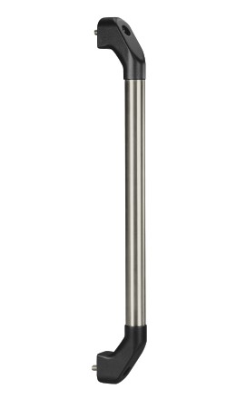 Leschhorn MS-03.F400.37   Maschinen- und Apparategriffe A 400,    Schenkel schwarz / Rohr Edelstahl Griff aus Einzelelementen, komplett montiert - Leschhorn MS-03 universelle Maschinen- und Apparategriffe