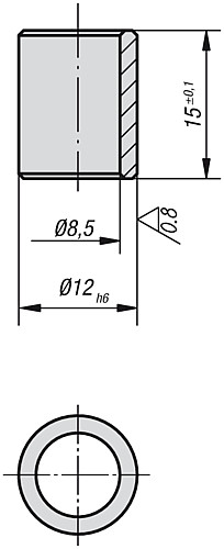 Kipp K0814.44008012 STECKBUCHSE - KIPP K0814 Steckbuchse