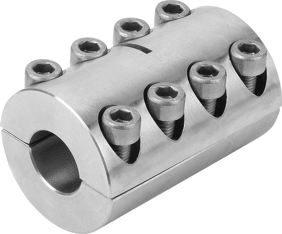 Norelem 23052-2190 STARRE KUPPLUNG GETEILT, EDELSTAHL, D1=19 - 23052-2190 STARRE KUPPLUNG GETEILT - EDELSTAHL - D1 19