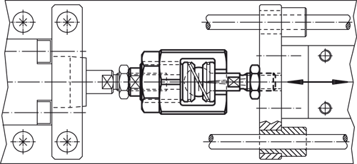 Halder 25100.0406 Schnellsteckkupplung mit Winkel und Radialversatzausgleich M 6 - Schnellsteckkupplungen Schnellsteckkupplung mit Winkel und Radialversatzausgleich - M 8