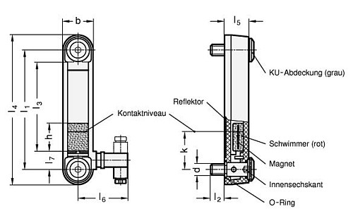 Ganter 652-127-NC ELESA ÖLSTANDSANZEIGER - Ganter GN 652 Oelstandanzeiger