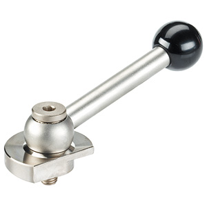 Halder 22260.0550 Spannriegel mit Spannschraube, Steigung an der Auflagefläche , Stahl - Spannriegel Spannriegel - mit Spannhebel - nachstellbar - Steigung gegenueber Auflageflaeche