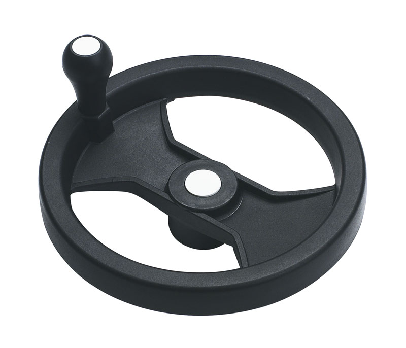 Leschhorn D211 Speichenhandräder D 252; d 55,5; Bohrung d1 5; Kunststoff PA, schwarz - LE D211 Speichenhandraeder - Kunststoff-EcoLine-Abbildung