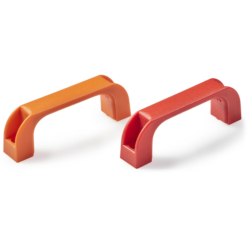 Leschhorn B224 Bügelgriffe  l 94; L 110; Bohrung d1 6,5; Kunststoff PA, schwarz - LE B224 Buegelgriffe - Kunststoff-EcoLine-Massblatt