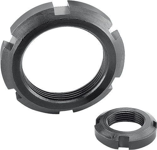 Norelem 33105-16 NUTMUTTER D=M16X1 D1=26, VERGÜTUNGSSTAHL, B=6 - Norelem 33105 Nutmuttern