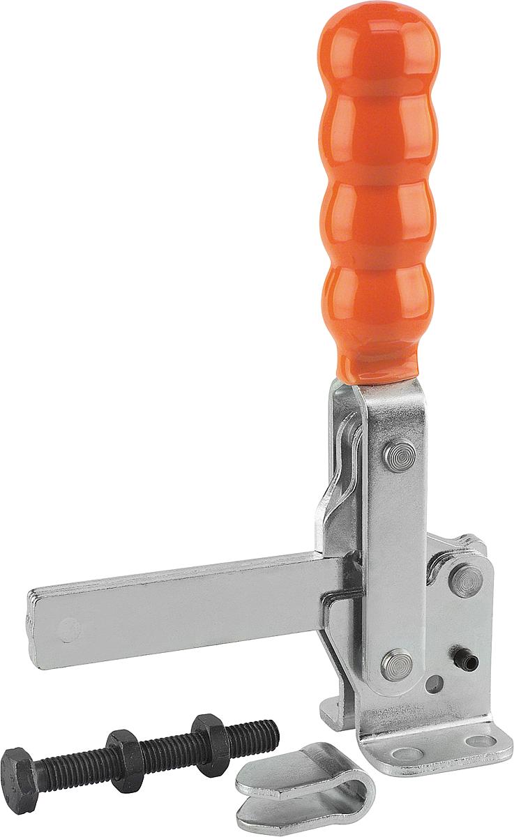 Kipp K0061.0250 SCHNELLSPANNER VERTIKAL, MIT WAAGRECHTEM FUSS, P=250 daN - K0061-0250 SCHNELLSPANNER VERTIKAL - MIT WAAGRECHTEM FUSS - P 250 daN