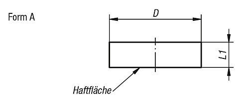 Kipp K0553.01 FLACHGREIFER AUS NEODYM, FORM A, D=6 - KIPP K0553-A Flachgreifer aus NdFeB Form A