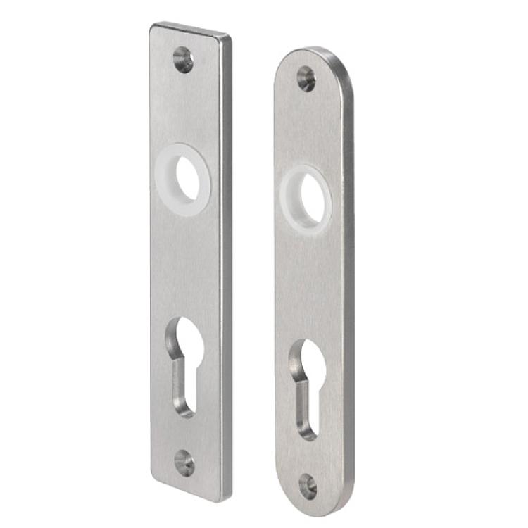 AMF 401ZE Zylinder-Kurzschild, Abmessung: 32 x 156 x 6 mm, Bohrung für Drückerbetätigung: Ja - LE 401Z Zylinder-Kurzschild -Abbildung