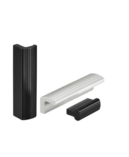 Leschhorn AL-16.105.55   Aluminium Griffleisten ALUprof® A 105,  titanfarben pulverbeschichtet - Leschhorn AL Griffleisten ALUprof