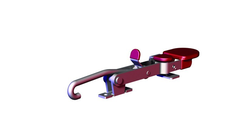 DESTACO 351-SS-M-100 Haken-Verschluss-Spanner Haltekraft 1700N - 2200N, *SA: mit 100mm längerem Haken - 351-B Haken-Verschluss-Spanner - Halenspanner - mit schmalem Fuss