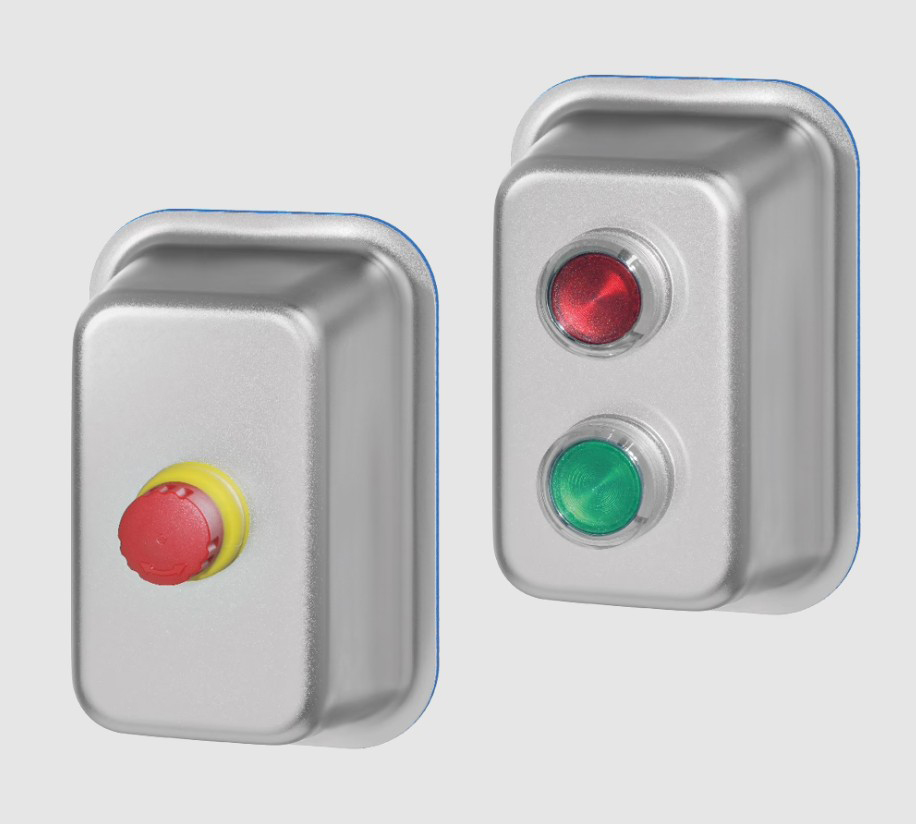 Leschhorn TG5.HD-01.150.46 Hygenic Design Tastergehäuse Edelstahl, A 92 mm, 1 Drucktaster (Schließer, LED grün) 24V AC/DC, - LE TG5 Hygenic Design Tastergehaeuse - 1-4404