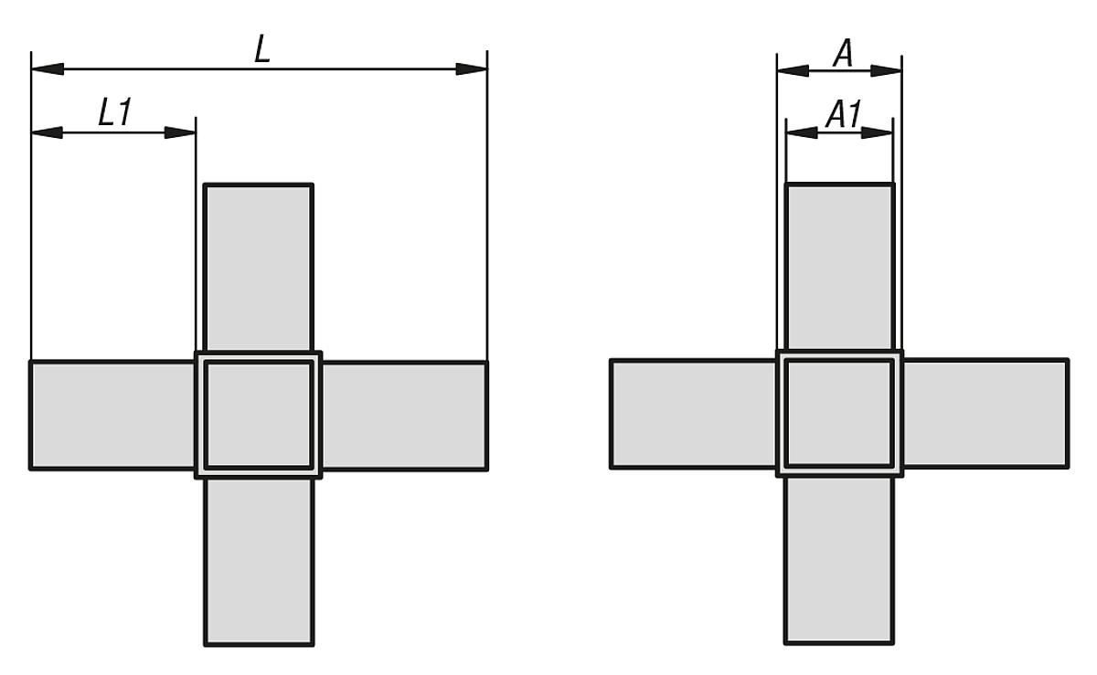 Kipp K0622.1251512 STECKVERBINDER, STERN - K0622 Steckverbinder Stern - Massblatt