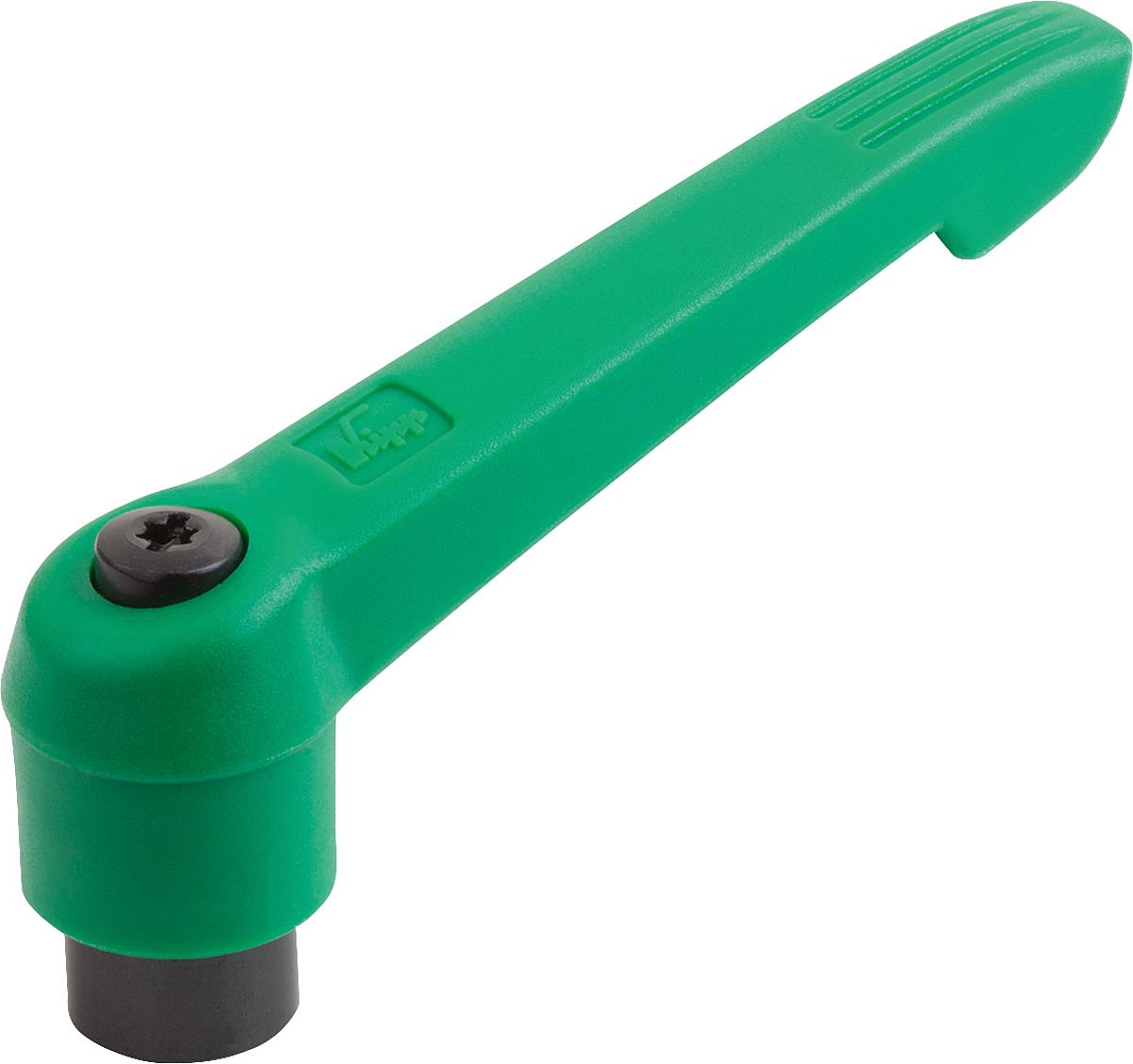 Kipp K0269.20886 KLEMMHEBEL GR.2  M8, GRIFFHEBEL SIGNALGRÜN - K0269-20886 KLEMMHEBEL GR 2 M8 - GRIFFHEBEL SIGNALGRUEN