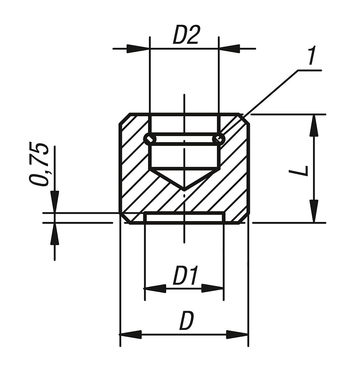 Norelem 07138-14 DRUCKSCHEIBE  D=14 - NLM 07138 Druckscheiben - Massblatt