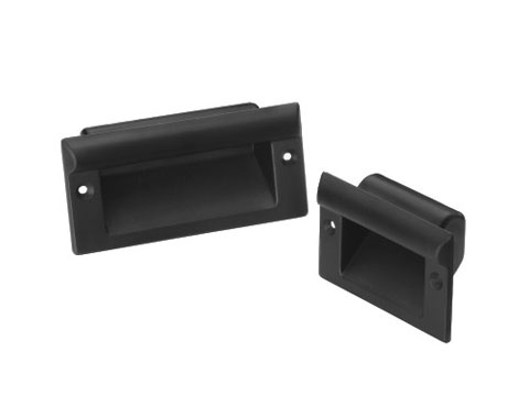 Leschhorn KM-61.082.7030   Kunststoff Muldengriffe A 115,  Polyamid steingrau - Leschhorn KM Kunststoff Muldengriffe