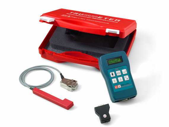 Leschhorn 60500055 Trummeter  Riemenspannungsmessgerät, mit Kabel- Steckersonde und USB-Stick mit PC-Berechnungsprogramm des Frequenzsollwertes, Transportkoffer mit 9 V Batterie. Empfehlung: Kalibrierung alle 12 Monate - LE71377 Trummeter Set