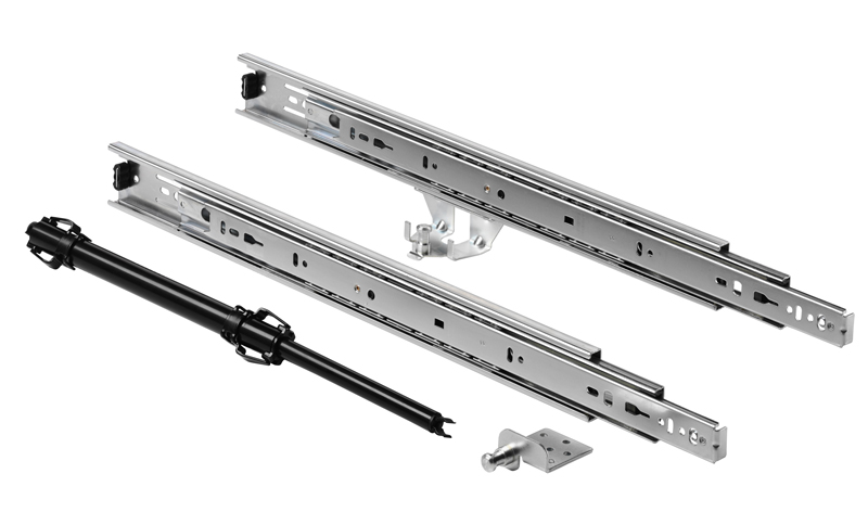 Accuride DB3832-0015 Teleskopschienen 100% Vollauszug, 12,7x45,7, SL 148,TR 140, 39kg, schwarz verzinkt - 3832 AA Accuride Teleskopschiene