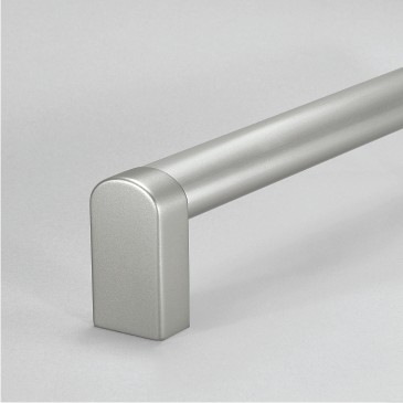 Leschhorn A4-35.250.N01 zusammensteckbare Alu-Oval-Rohrgriffe  A 250,  natur eloxiert - Griff aus Einzelelementen, komplett montiert - Leschhorn A4-35 Zusammensteckbare Alu-Oval-Rohrgriffe naturfarben eloxiert