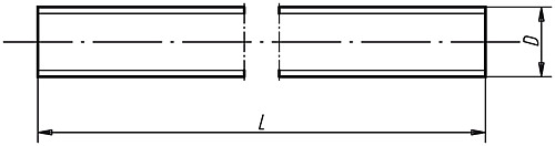 Norelem 07640-121 GEWINDESTANGE DIN976-1 RECHTSGEWINDE M12X1000, STAHL 4.6 VERZINKT - Norelem 07640 Gewindestangen Stahl und Edelstahl DIN 976 1