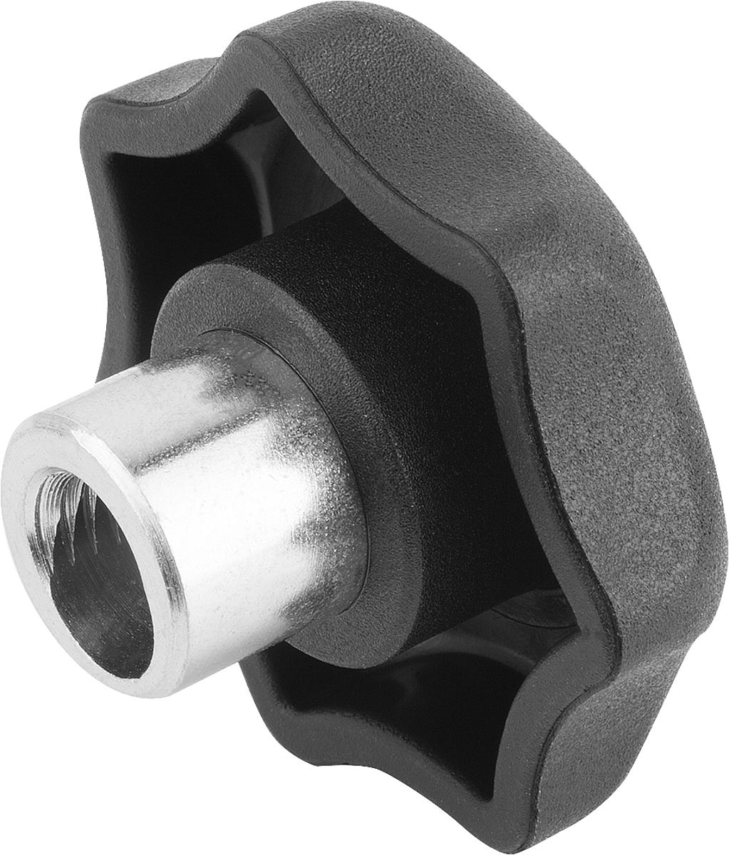 Kipp K0156.06 SCHNELLSPANN STERNGRIFF D1=32  M6, - K0156-06 SCHNELLSPANN STERNGRIFF D1 32 M6