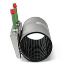 LE70032 LS1-102-112-400-NBR-V4A Edelstahl-Reparaturschellen einteilig, Spannbereich 102-112, BL 400 Dichtung: NBR, Material: 1.4401 (V4A, AISI 316), PN 16 bar Wasser, PN 4 bar Gas - LS1 Reparaturschellen einteilig