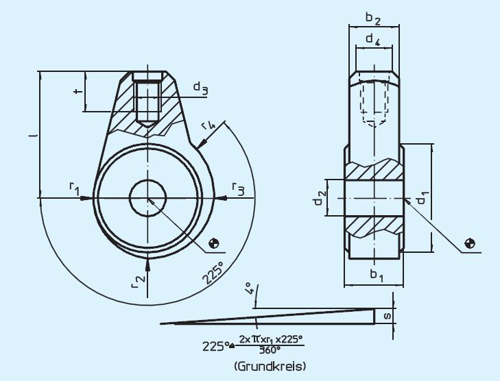 Halder 23410.0220 Exzenterspannmodul mit Wellenaufnahme, 30 x 10 - EH 23410 Exzenterspannmodul mit Wellenaufnahme