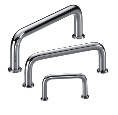 Leschhorn ST-10.100.22  Rundstahl Ø 10 mm Bügelgriffe A 100, hochglanzverchromt - Leschhorn ST Rundstahl Buegelgriffe