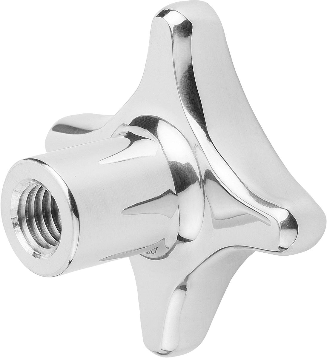 Kipp K0146.5063122 KREUZGRIFF EDELSTAHL, FORM E, D1=63, D5=M - K0146-5063122 KREUZGRIFF EDELSTAHL - FORM E - D1 63 - D5 M