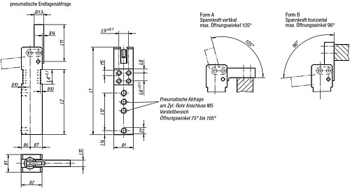 Norelem 05650-090041 MINISPANNER FORM A, OHNE ENDLAGENABFRAGE - Norelem 05650 Minispanner ohne Endlagenabfrage