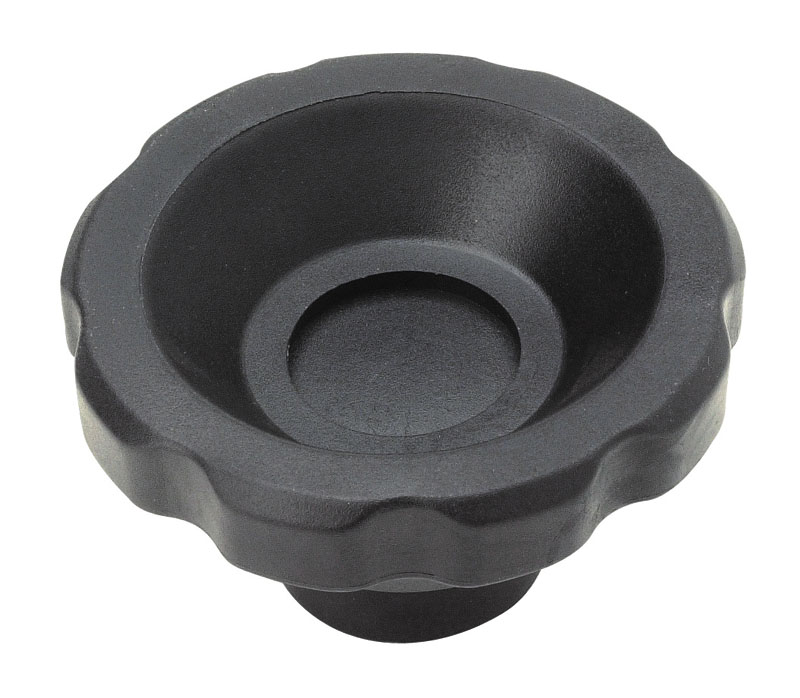 Leschhorn D161 Handräder D 93; d 40; Bohrung d1 16; Kunststoff PA, schwarz - Boteco D161 Handraeder