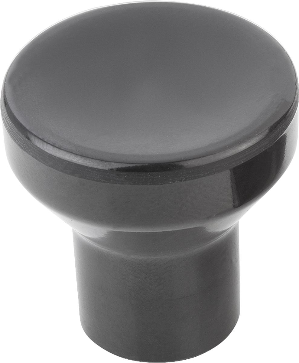 Norelem 06240-10-206 PILZKNOPF GR.2 D=M06, D1=25, DUROPLAST SCHWARZ POLIERT, KOMP:AUTOM.STAHL BLAU-PASSIVIERT - 06240-10-206 PILZKNOPF GR-2 D M06-D1 25-DUROPLAST SCHWARZ POLIERT-KOMP AUTOMATENSTAHL BLAU-PASSIVIER