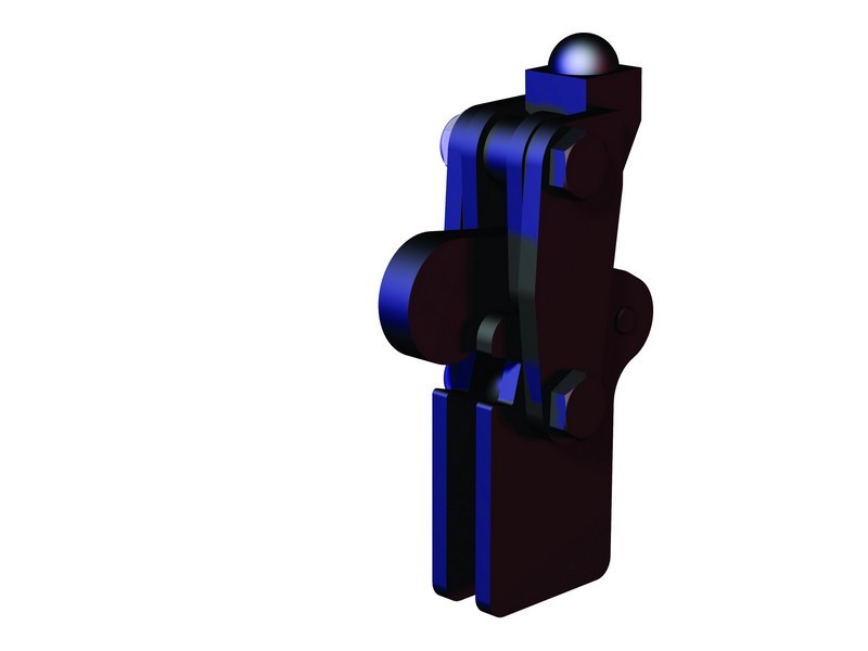 DESTACO 501-LB Vertikalspanner Haltekraft 2000 N - 2500 N, Öffnungswinkel 200° - 501-LB modularer Spanner mit langem Fuß