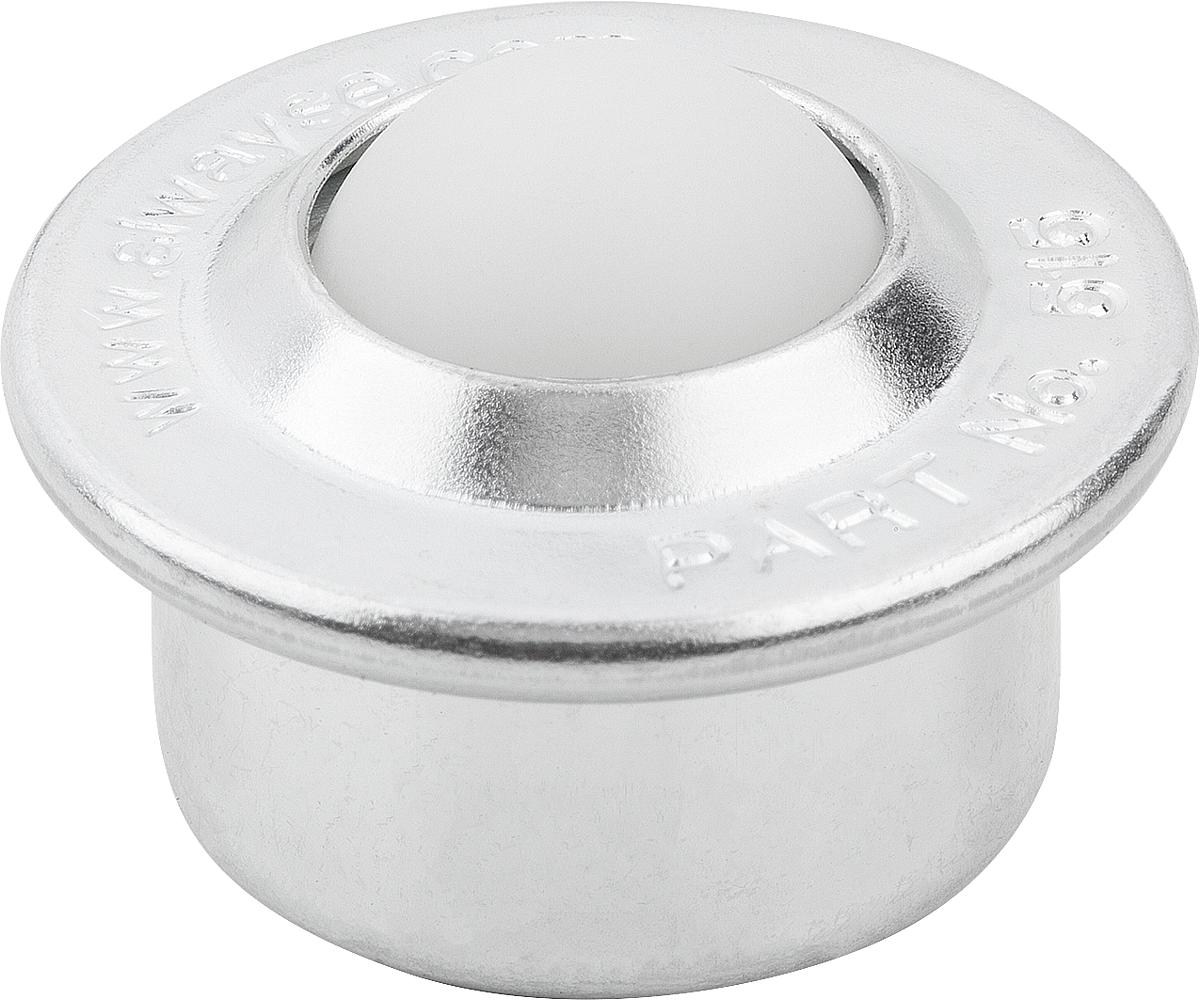 Norelem 95152-122 Kugelrollen mit Stahlblechgehäuse und Kunststofflastkugel - 95152-122 Kugelrollen mit Stahlblechgehaeuse und Kunststofflastkugel