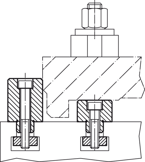 Halder 23280.0110 Anschlagstück zylindrisch, 10 x 15 - Anschlagstuecke Anschlagstueck - zylindrisch - 12 x 15