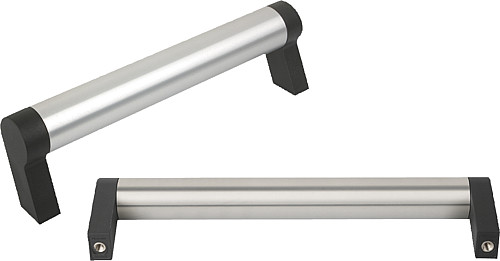 Kipp K0212.2150061 ROHRGRIFF SCHR GSTEHEND, A=150, ROHR ALUMINIUM, SCHENKEL SCH - KIPP K0212 Rohrgriffe schraegstehend