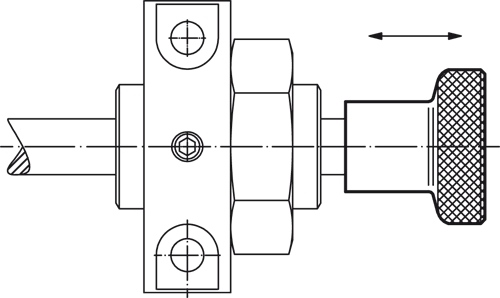 Halder 24520.0108 Knopf 31 x M 8 ohne Rändel, rostfreier Stahl - Knoepfe Knopf - 21 x M 5 - ohne Raendel - Stahl ohne Raendel -Bild 1- Stahl