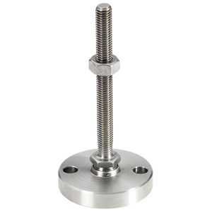 Halder 22590.0810 Gelenkteller mit Befestigungsbohrungen M 6 x 60, Teller und Kugelelement mit Bolzen aus rostfreiem Stahl - Gelenkteller Gelenkteller mit Befestigungsbohrungen